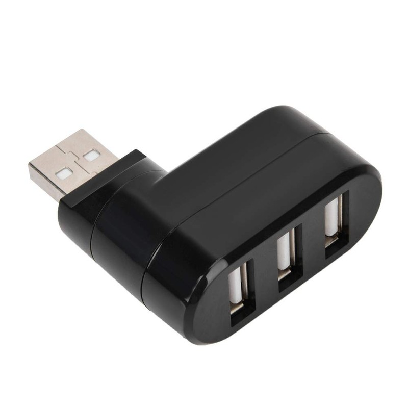 Sanpyl Hub Adaptador USB, Delgado 3 Puertos USB 2.0 Mini