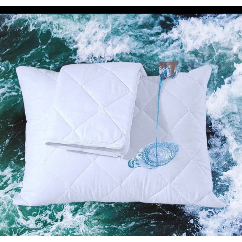 MK Home Textile Luxury Waterproof Quilted Pillow Protectors Pillowcases 100%