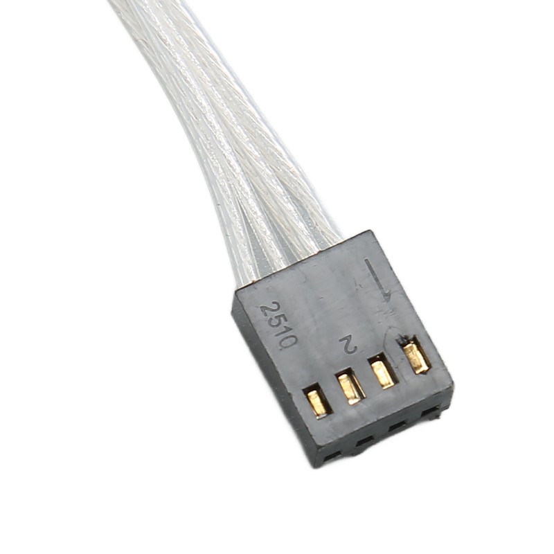4pcs PWM Fan Extension Cable 4 Pin Silver Coated Copper