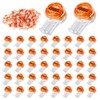 ciciment Button Cable UY2 Orange Clear Waterproof Crimp Butt Splice