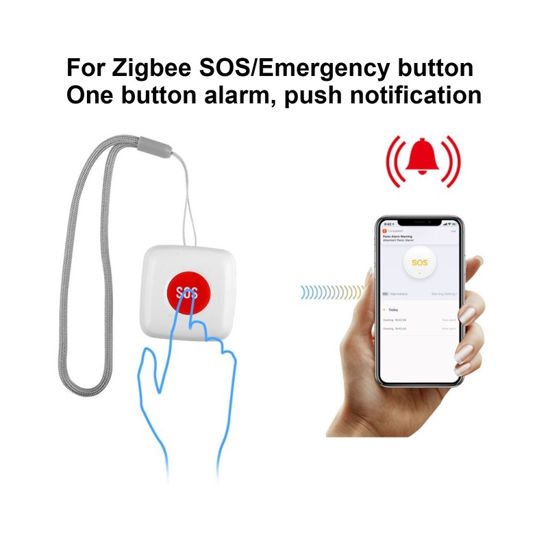 Smart Emergency Button Wireless Caregiver Pager Smart Call System Multi