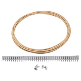 House2Home Upholstery Stay Wire for Sofa Furniture Springs, 20ft with 40 Clips, 16 Gauge, Includes Instructions