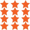 LiteMark Removable Matte Finish Orange 4 Inch Star Decal Stickers,