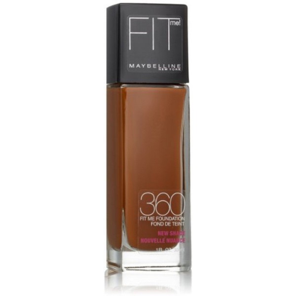 Maybelline New York Fit Me! Foundation, Mocha [360] 1 oz (Pack of 3)