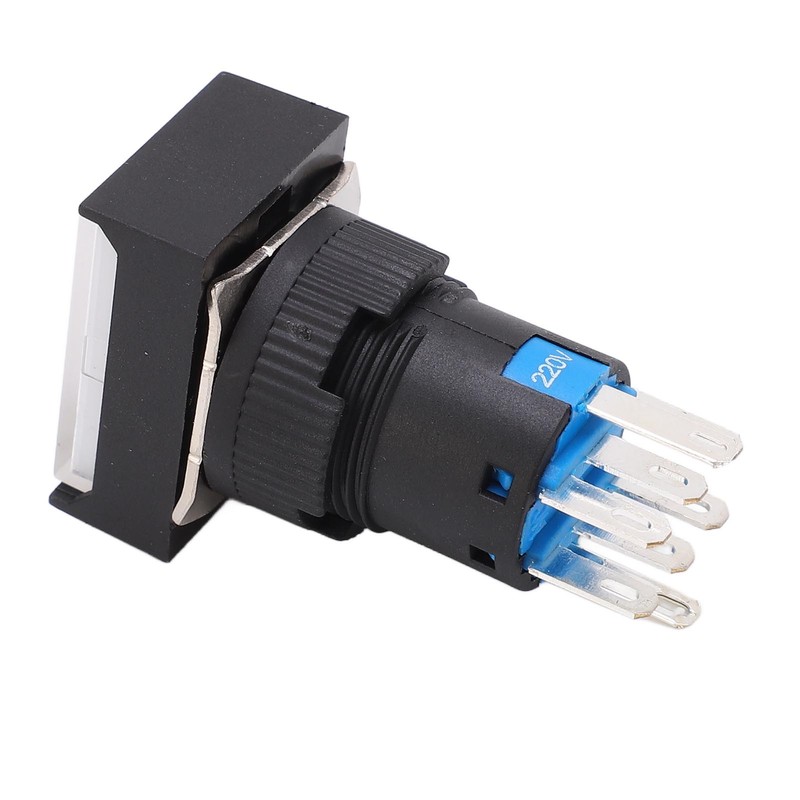 25 Pcs Industrial Push Button Switch Self Locking Push Button
