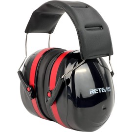 Retevis Ear Protection, Noise Reduction Safety Ear Muffs, Ear Defenders with Adjustable Headband for DIY Working, Shooting, Gardening, Mowing (1Pack)