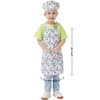 ALIPOBO Kids Apron and Chef Hat Set, Children's Kitchen Cooking