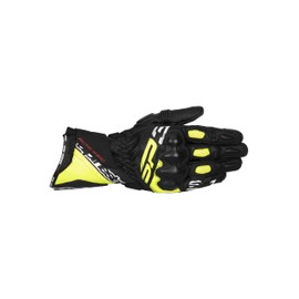 Alpinestars SP-3 Black Yellow Fluo White Leather Motorcycle Gloves, XXL