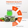 Mcupper 6 Pack Small Mason Jars 8 oz, Half Pint