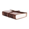 Handmade Bonded Leather Journal Notebook with Unlined Paper, Vintage Leather