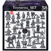 Newcombie Newcombie Wildspire 58 Fantasy Miniatures Set Townsfolk Characters for