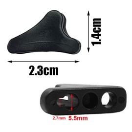 16 Pcs Mini Plastic Rope Tensioner Cord Adjuster Wind Rope Buckle Anti-slip Adjustable Tool for Camping Hiking Outdoor Activit, 3.2x1.8x0.9, Black, 7.5×6×0.8 (122)