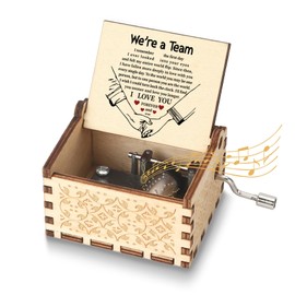 Gifts for Boyfriend Husband Music Box Gift for Him Girlfriend Gift for Women Men Wooden Hand Crank Music Boxes Wedding Christmas Anniversary Valentines Day Birthday Gifts for Her Love One Wife