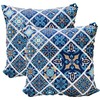 Totally Turkish Patterned Square Cushion Covers – 2 x 43cm