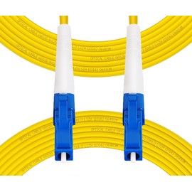 Fibergaga-0.5m(1.6ft) OS2 LC/UPC to LC/UPC Fiber Patch Cable Single Mode Fiber, Simplex, Length Option: 0.5M(1.6ft)-100m(328ft) 9/125µm 2.0mm Cable Diameter Fiber Optic Cable, OS1/OS2 Compatible