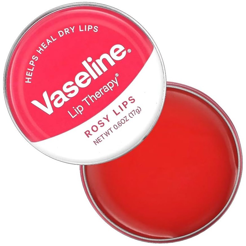 Vaseline Lip Therapy Lip Balm, Rosy Lips 0.6 oz (Pack