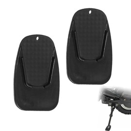 2PCS Motorcycle Side Stand Pad black Universal Anti-Slip Motorcycle Stand for Hot Pavement And Soft Ground Outdoor Parking