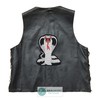 Large Cobra Back Patch Black - 18.2 x 22.8 cm