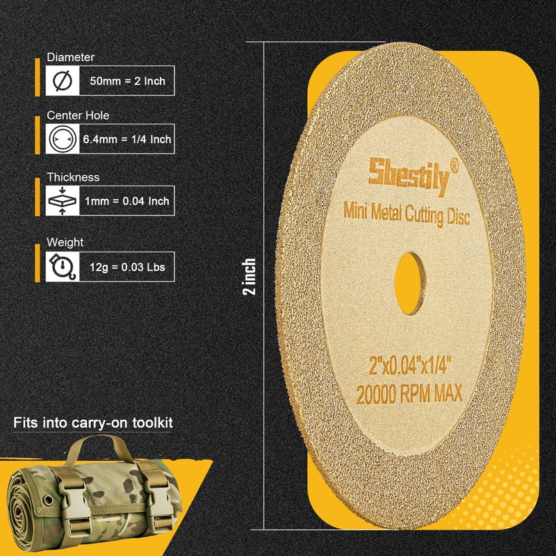 Sbestily Diamond Cutting Wheel 2 Inch Die Grinder Cut Off