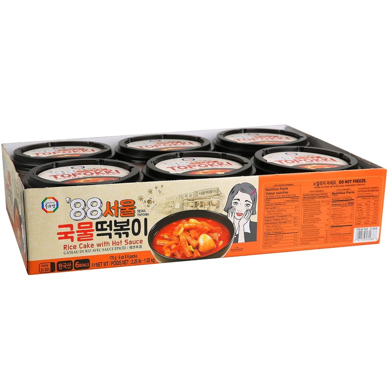 Surasang Tteokbokki Stew, Sweet and Spicy, 6 Ounce, Pack of