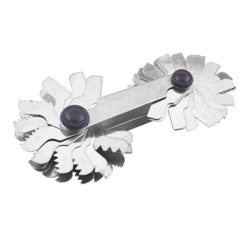 52pcs Thread Pitch Gauge Stainless Steel Screw Pitch Measuring Tool