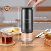 Mongdio Portable Electric Burr Coffee Grinder with 38 Adjustable Settings,