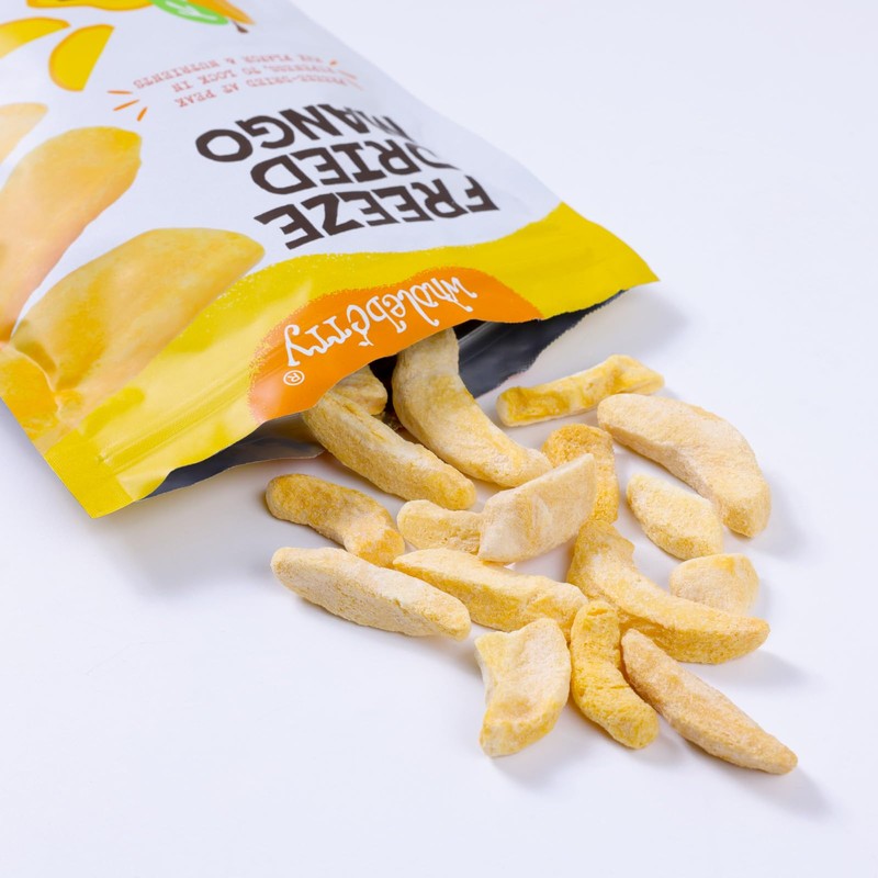 Wholeberry Freeze Dried Mango 2oz Freeze Dried Fruit Snack Perfect
