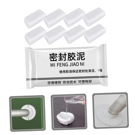 TEHAUX 20pcs Wall Hole Sealing Clay for Air Conditioning Wall Repair Supply Easy to Use Sealing Mud for Cracks and Gaps and Heat Resistant Mending