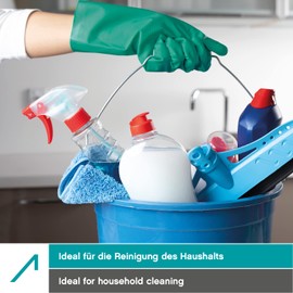 ACE Heisenberg Chemical Gloves - 3 Pairs of Chemical Protective Gloves Made of Nitrile - Extra Long & Lined - 07/S (Pack of 3)