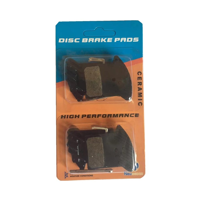 2 Pairs Hydraulic Disc Brake Pads with Cooling Rib, Ceramic
