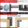 Preciva Corner Clamp for Woodworking, 90 Degree Right Angle Clamp,