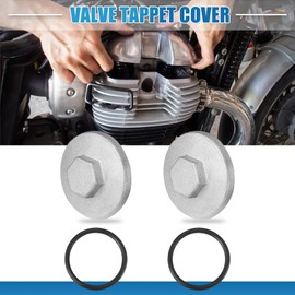 Motoforti 2 x tappet covers, valve adjustment caps for Honda CB350 CB750 GL1000 VTX1800C