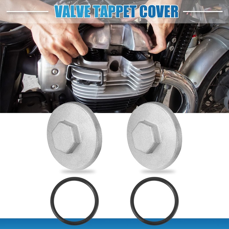 Motoforti 2 x tappet covers, valve adjustment caps for Honda
