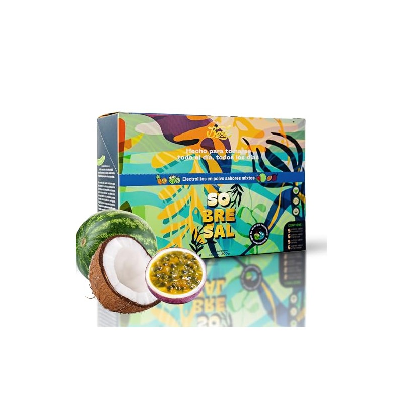 Electrolitos en Polvo con Sabor Bask Caja de 20 Sobres