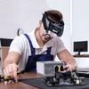 Headband Magnifying Glass with Light, Rechargeable Head Magnifying Glasses 1X