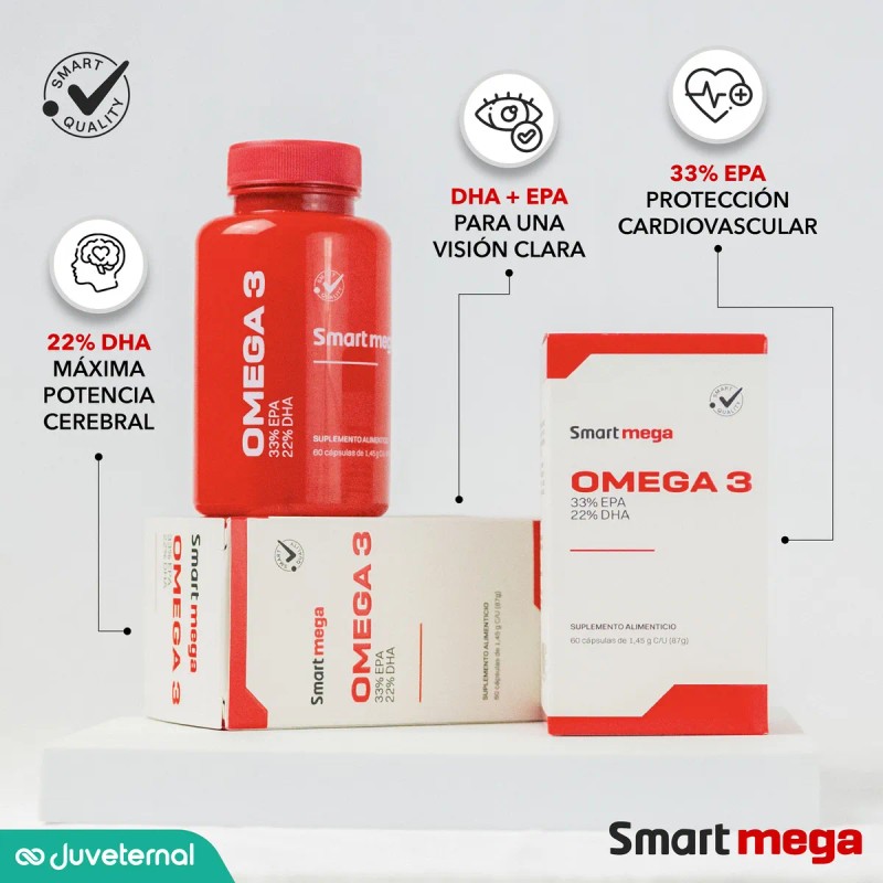 Omega 3 Anahuac 33% EPA 22% DHA 60 Cápsulas Aceite