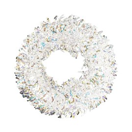 Ideen mit Herz Lametta-Girlande | irisierend | Lametta in Wellenform | Ø 2,5 cm | 5 m lang | Dekogirlande | Weihnachtsgirlande | Party Deko