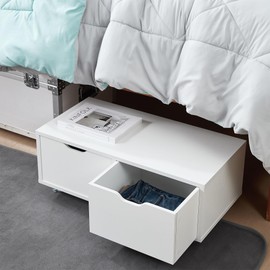Yak About It® Underbed Rolling Drawers - White