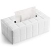 KINGFOM™ Rectangular Leather Tissue Box Tissue Holder for Home, Office,