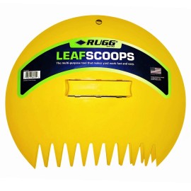 Rugg Original Leaf Scoops Yellow 2 Pair Hand Rakes for Yard Clean-Up