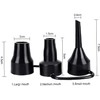 Black 3 Sizes Air Pump Replacement Nozzles, Inflatable Pump Nozzles