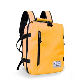 Rangeland Kids Travel Backpack Suitcase Style Lightweight Carry-On Weekender Bag 10L Daypack with Tablet Sleeve and Chest Strap, Papaya