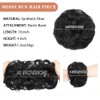 MSCHARM 2 pcs Messy Bun Hair Piece Synthetic Hair Messy