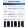 BOQNZN 1/2" Drive Crank Bolt Socket Set, 17MM 19MM 21MM