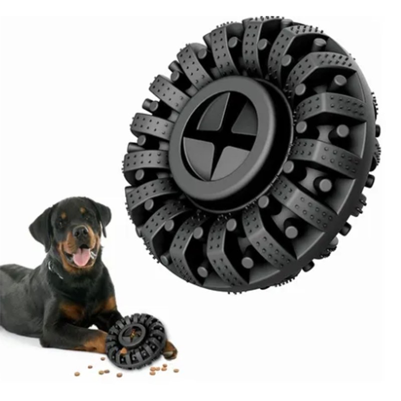Tires Dog Chew Toy Bite Resistant Teeth Grinding Dog Tire