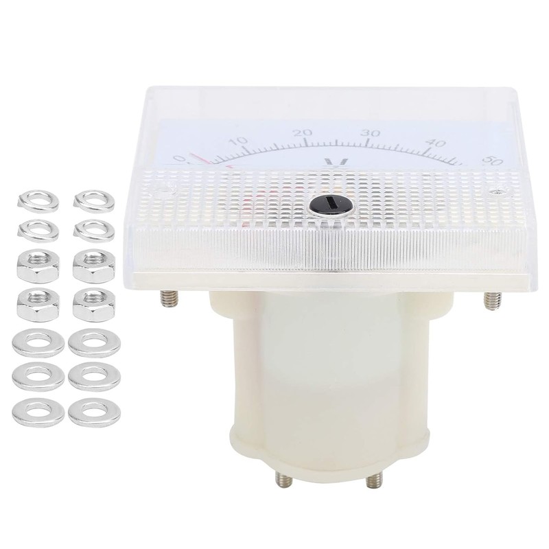 85C1 Voltímetro DC 0-50V Panel para Monitoreo de Voltaje de
