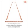 Kosha Ayurveda Copper Tongue Scraper/Cleaner with Handle (1)