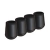 SoftTouch 4 Pack Non-Slip Round Rubber Leg Tip Protectors –