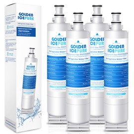 GOLDEN ICEPURE 4396508 Refrigerator Water Filter Replacement for EveryDrop Filter 5, EDR5RXD1, 4392857, 4396510, Clch100, 46-9010, NLC240V, 8212491, WF285 4PACK