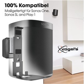 Vogel's Sound 4201 Sonos wall mount for Sonos One and Play: 1, black